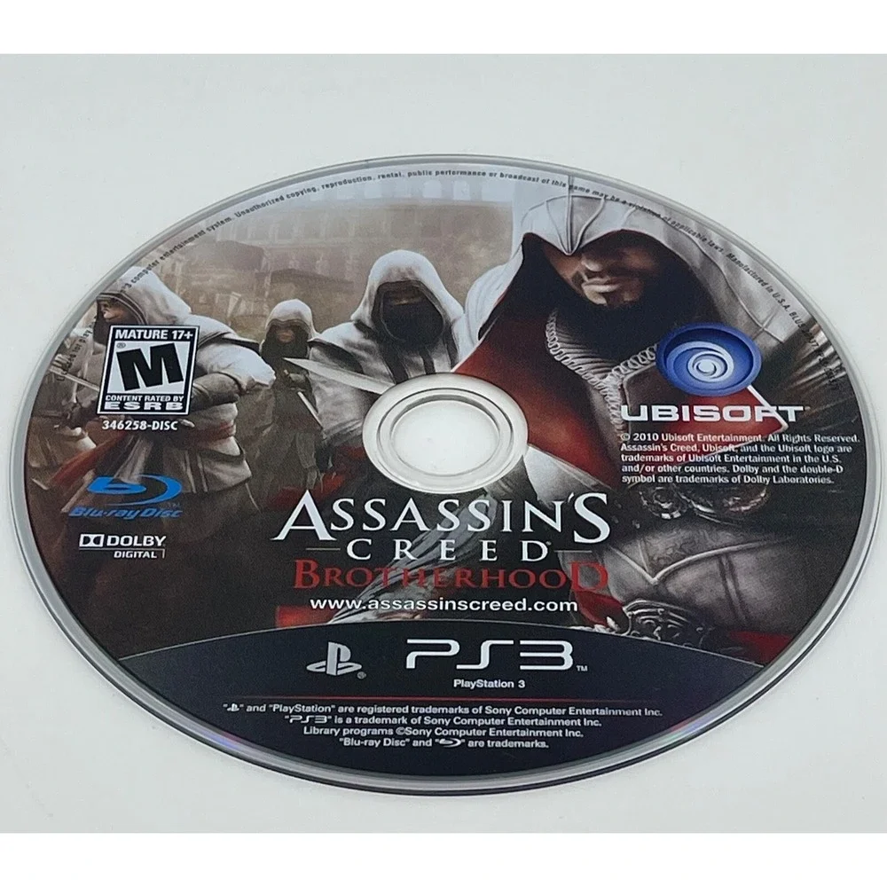 Assassin's Creed: Brotherhood (Sony PlayStation 3‎ PS3) *GAME DISC ONLY* TESTED